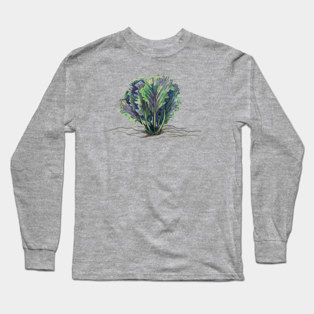 Kale Growing Long Sleeve T-Shirt by ericamhf86